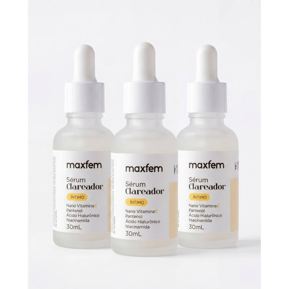 3 frascos do Sérum Clareador Íntimo Maxfem