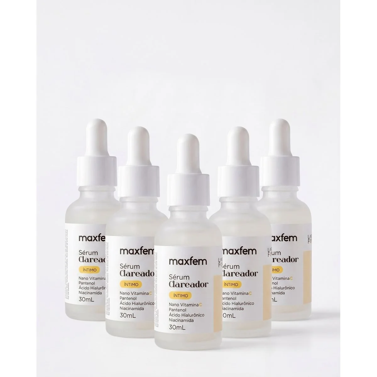 5 frascos do Sérum Clareador Íntimo Maxfem